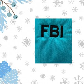 Fiú szabás - Tépőzáras világoskék kabát ”FBI” - S méret